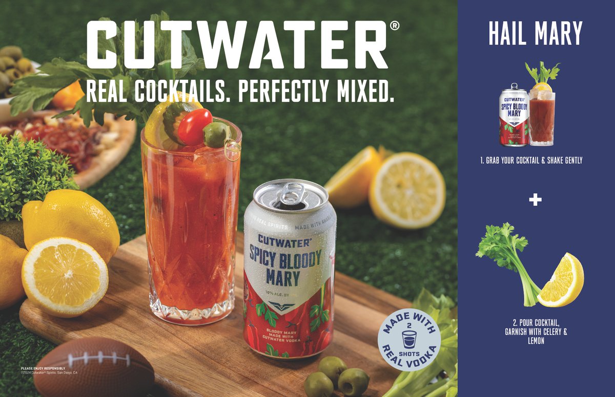 Cutwater, making is Spicy  
#Cutwater #SpicyBloodyMary #RealCocktails #PerfectlyMixed #CocktailTime