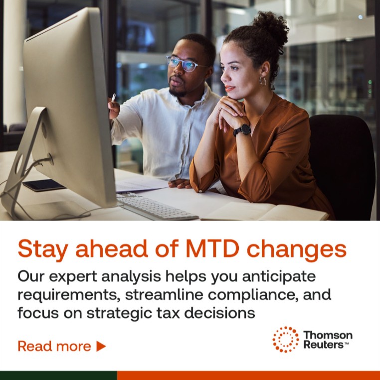 Thomson Reuters Digita MTD for Income Tax includes:
•Native quarterly + annual submissions
•Internal tax calculation engines
•Third-party submission oversight

Read our complete evaluation MTD software framework: ow.ly/RsG250Ycs0V