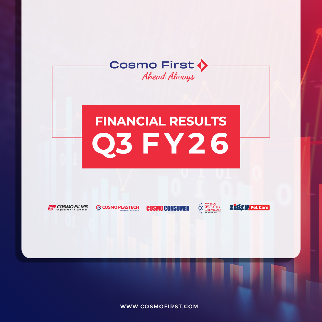 cosmofirstltd's tweet photo. 𝐅𝐢𝐧𝐚𝐧𝐜𝐢𝐚𝐥 𝐑𝐞𝐬𝐮𝐥𝐭𝐬 𝐐3 𝐅𝐘26
𝐑𝐞𝐚𝐝 𝐭𝐡𝐞 𝐜𝐨𝐦𝐩𝐥𝐞𝐭𝐞 𝐫𝐞𝐬𝐮𝐥𝐭𝐬 𝐡𝐞𝐫𝐞: https://t.co/K45JL6Xeys
#Cosmofirst #Aheadalways #Financialresults #Q3FY26 #Q3 #Growth #CorporatePerformance #SustainableGrowth #Leadership #Innovation #MarketLeaders https://t.co/QYnbLFgZI0