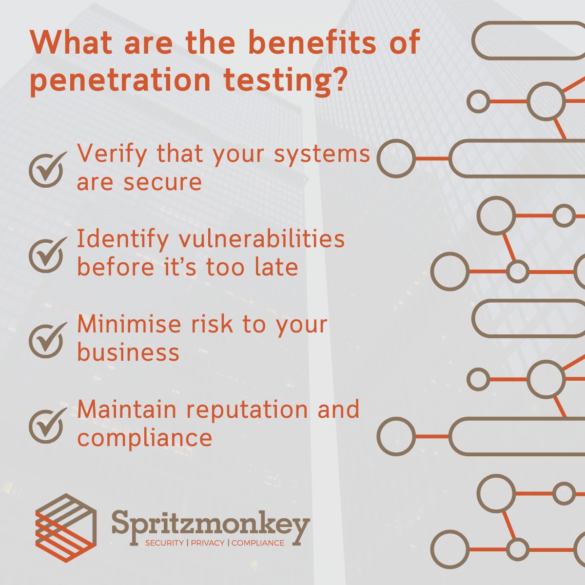 Here's how penetration testing could help:

✅ Verify that your systems are secure
✅ Identify vulnerabilities before it’s too late
✅ Minimise risk to your business
✅ Maintain reputation and compliance

Learn more: spritzmonkey.com/penetration-te…

#CyberSecurity #Spritzmonkey