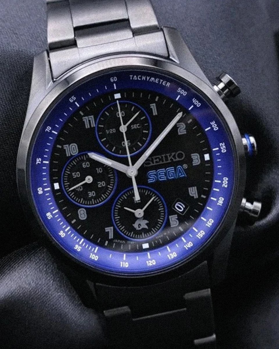 HYPEBEAST's tweet photo. Two Japanese icons, SEGA and Seiko, come together for the gaming giant’s 65th year https://t.co/P3w29zJchO
