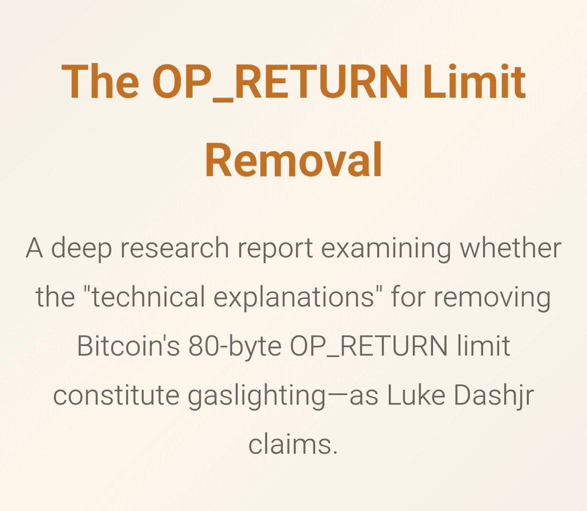If you're somehow still not running Knots+bip110, then take the time to read this excellent summary on why you should be:
melvin.me/public/article…