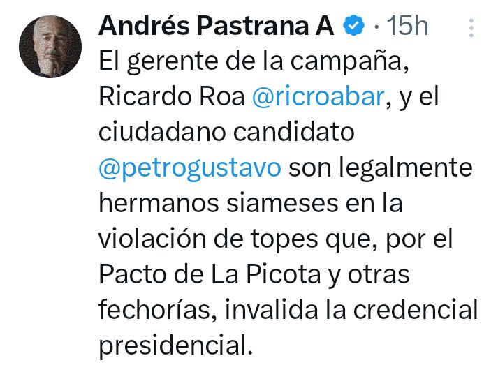 Eclides3's tweet image. Distinguido Doctor Andrés Pastrana, le formulo la siguiente pregunta:
Es mejor ser violador de topes electorales o un pedófilo violador de niños?
Pregunta, pregunta...
