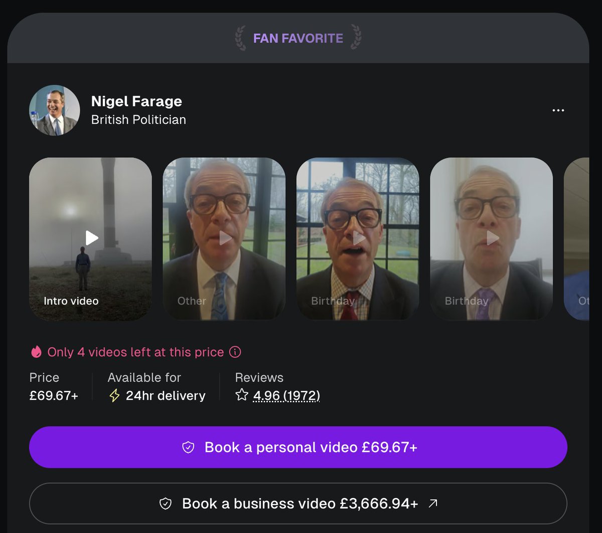 JoeMulhall_'s tweet image. He can quite literally be bought for £69.67.