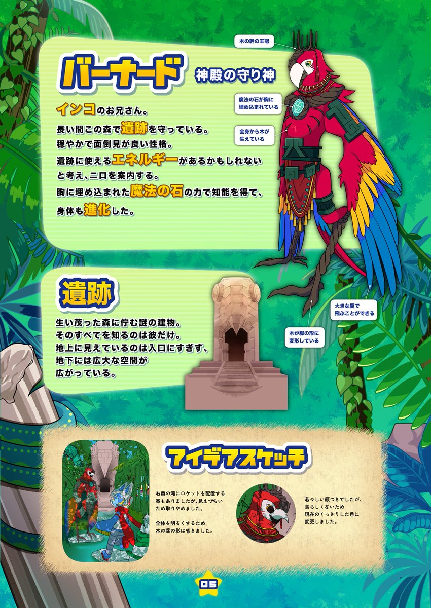 キャラクター紹介
【神殿の守り神】バーナード