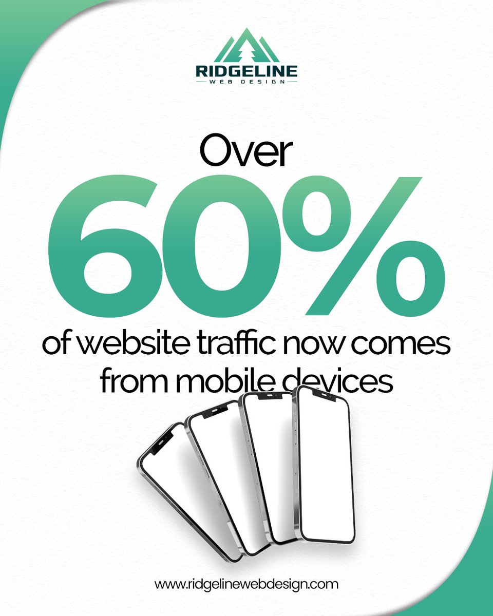 ridgeline_web's tweet photo. Over 60% of traffic is mobile.

A mobile-first site is essential for modern performance, SEO, and conversions.

 📱 Make sure your site works where your audience is: https://t.co/gNJ5bSgABa

 #MobileDesign #WebPerformance #UserExperience https://t.co/BLiQTBEjxI