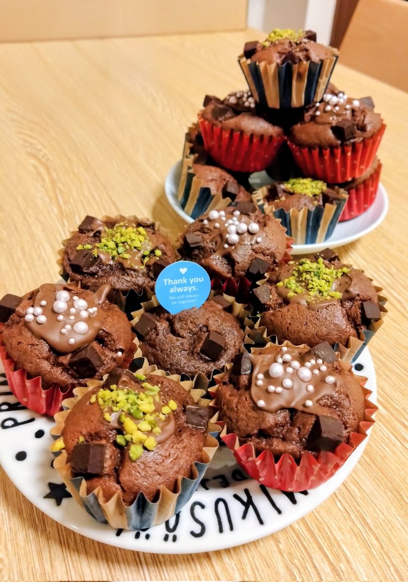 チョコチップマフィンできた🌠