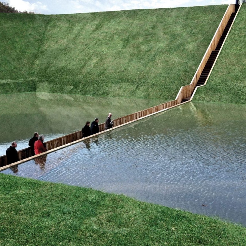 archpng's tweet photo. Moses Bridge, Netherlands: Walking Through Water https://t.co/x7BUwtnKf5