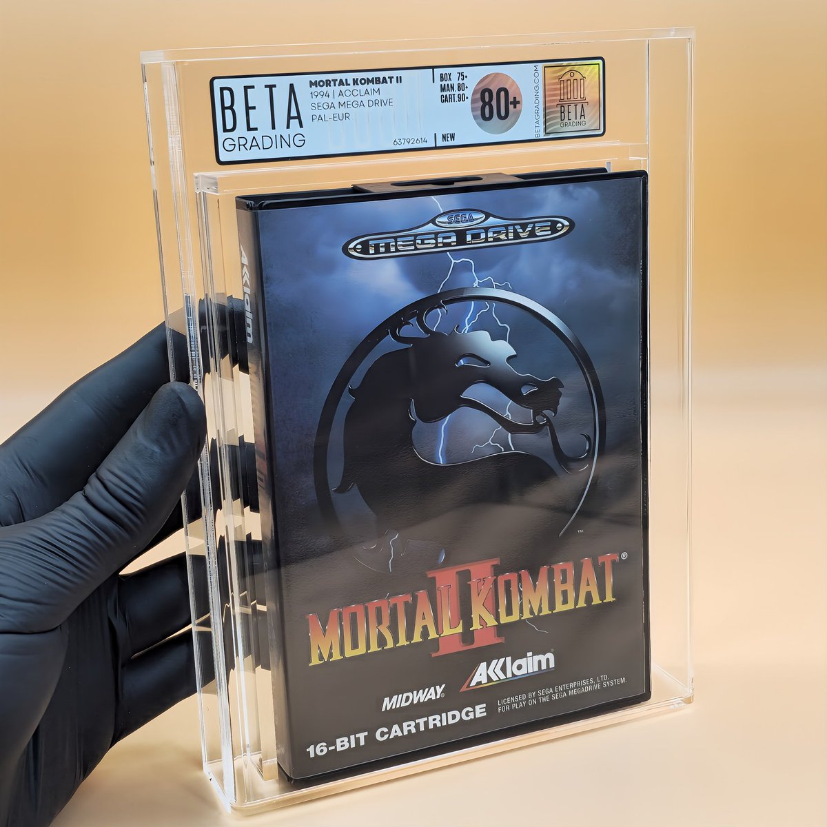 Mortal Kombat II
1994 | Acclaim
Sega Mega Drive
PAL-EUR 
BG80+ | New
Owner: Unknown on X
BetaGrading.com
#betagrading #sega #megadrive