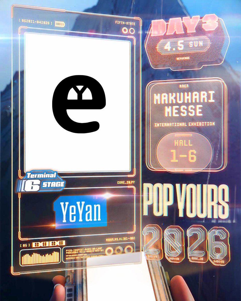 yeyan_web's tweet photo. POP YOURS 3日目参戦します
俺ら観にきたらええやん https://t.co/lTBT7LZc7n