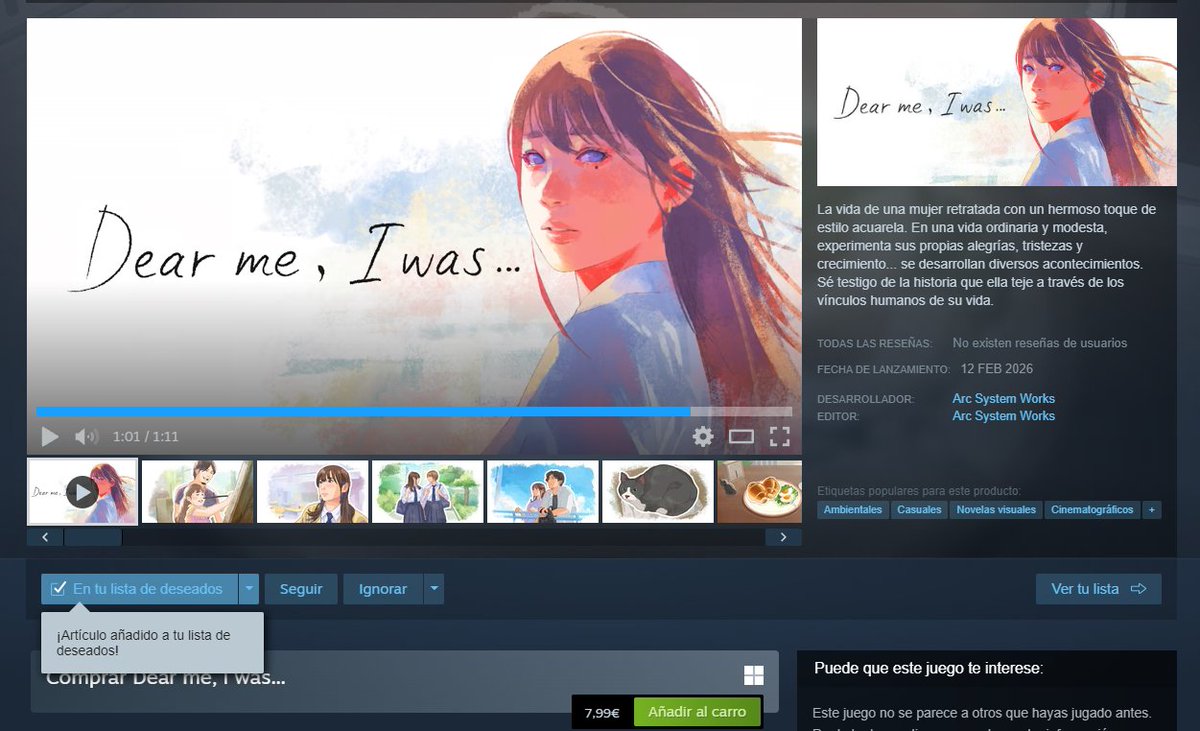 No sabéis la ilusión que me hace que salga esto en Steam y cómo me lo disfrutaré