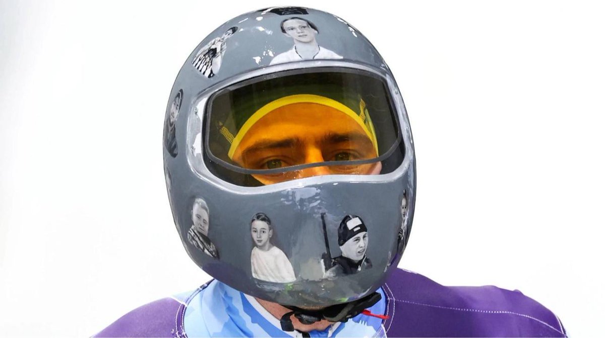 🤬 Ukrainian skeletonist Vladyslav Heraskevych was disqualified before the first run of the 2026 Olympics due to a helmet with images of Ukrainian athletes who were murdered by russians before they could compete.

Vladyslav you are a hero of Ukraine, THANK YOU 🏅

Fuck the IOC.