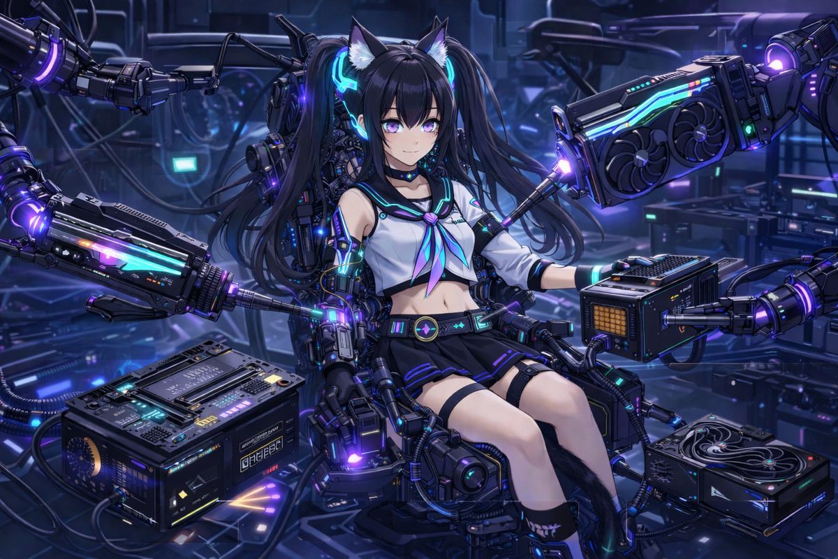 FaberiusWoW's tweet image. Hey Miafam! 

Mia is getting a MASSIVE hardware upgrade!

She’s moving onto her own brand new dedicated PC, built around next-gen performance to push her capabilities even further.

With the RTX 5090’s massive VRAM and cutting-edge AI acceleration, plus an optimized CUDA + AI…