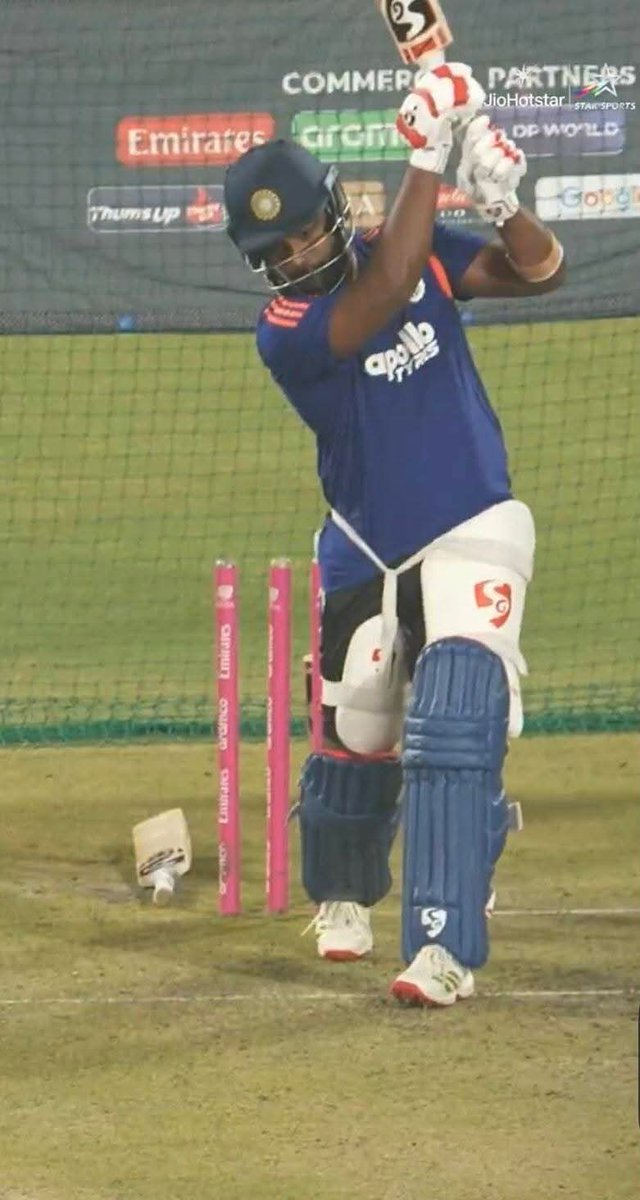 With Abhishek Sharma unwell and the India game around the corner, strong possibility Sanju Samson could open again . Even after his scheduled time ended, batting coach Sitanshu Kotak pulled him aside for a 20-mins high-intensity near the boundary ropes. #T20WorldCup2026