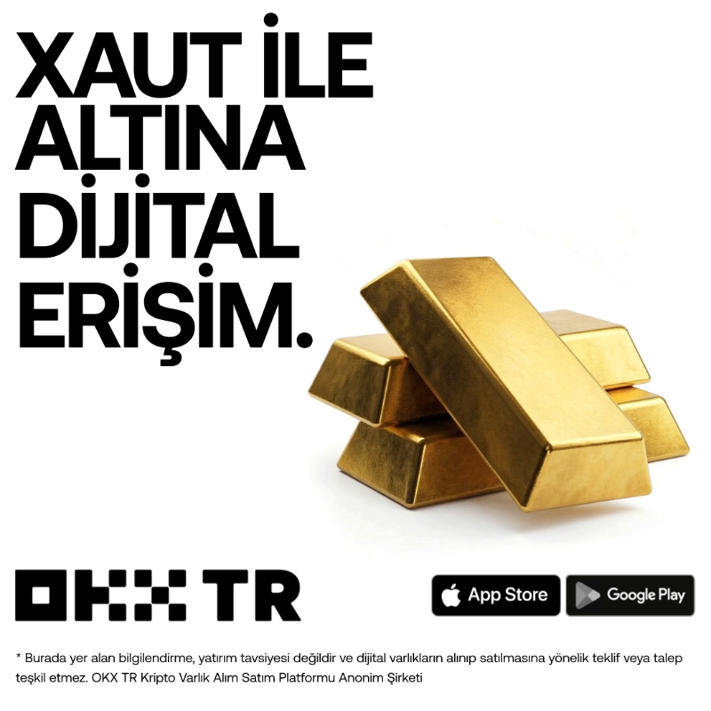 OKXTurkiye's tweet photo. $XAUT sayesinde artık altına dijital ortamda erişin. 1 gram bedelinin altındaki tutarlarla işlem yapabilme esnekliği OKX TR’de.