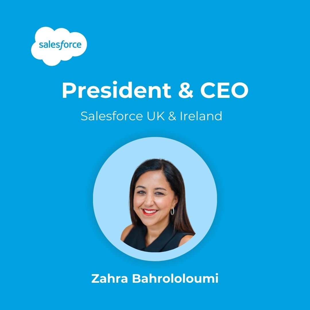 ZahraS_B's tweet image. I’m so pleased to share that I’ve been promoted to President &amp;amp; CEO of @SalesforceUK.

As my responsibilities expand globally, it’s my privilege to lead our forward-thinking #UK &amp;amp; #Ireland team.

In this role, I'll continue to drive our $6 billion investment in the UK market.