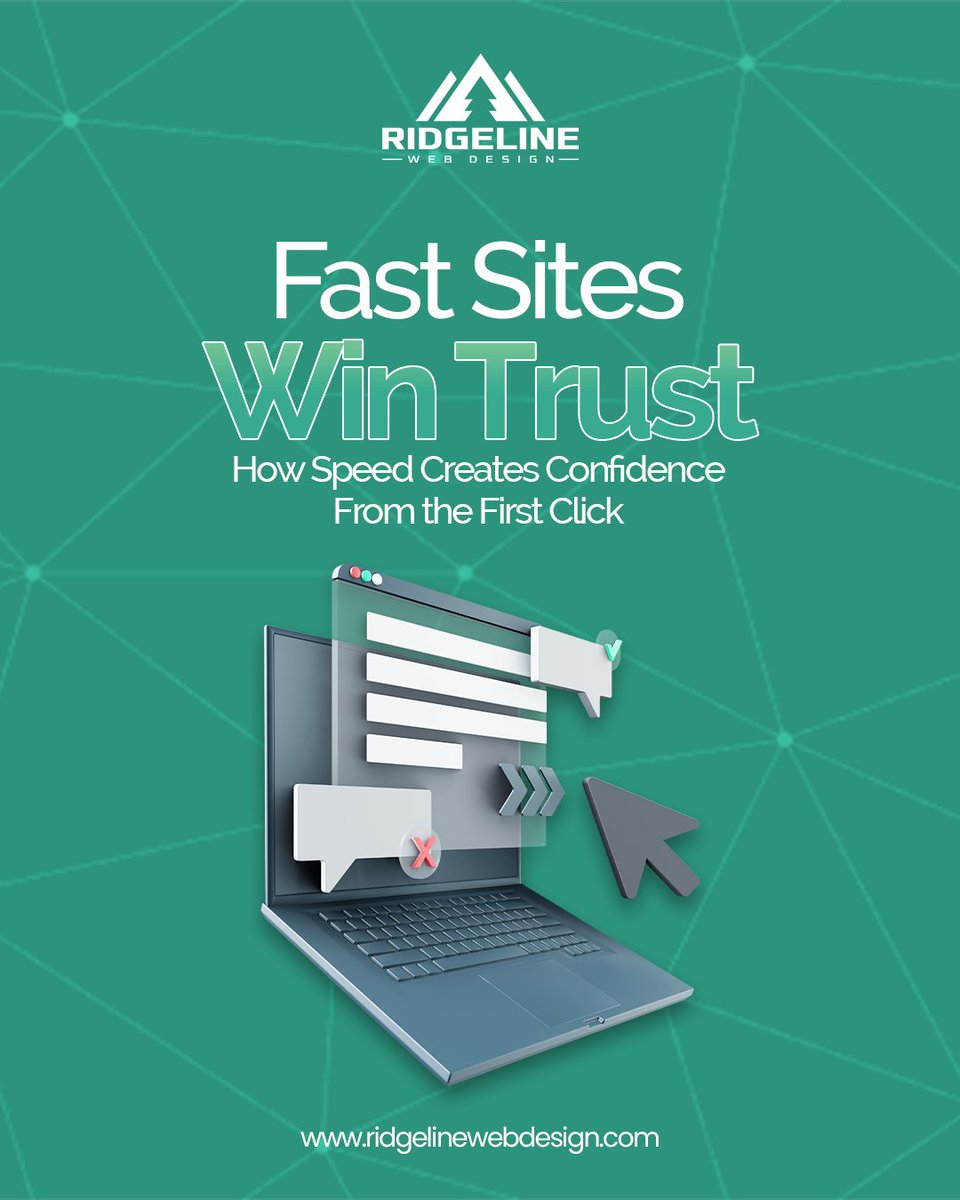 ridgeline_web's tweet image. Fast websites feel trustworthy.
Speed = trust. Make sure your site performs at its best.

#WebSpeed #TrustSignals #PerformanceFirst