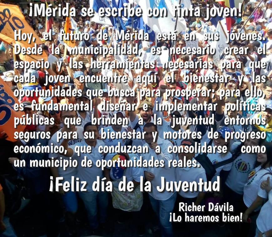 ¡Mérida se escribe con tinta joven! 🖋️ Necesitamos políticas públicas dirigidas a lograr que el talento local no tenga que mirar afuera, sino que encuentre aquí las herramientas para triunfar. El compromiso: entornos seguros y progreso económico para una Mérida de oportunidades.