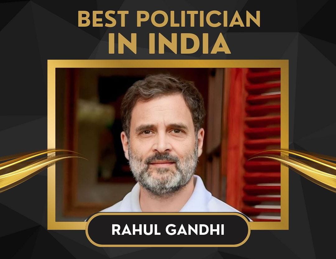 Rahul Gandhi 
Best politician in India 

Who all agrees???