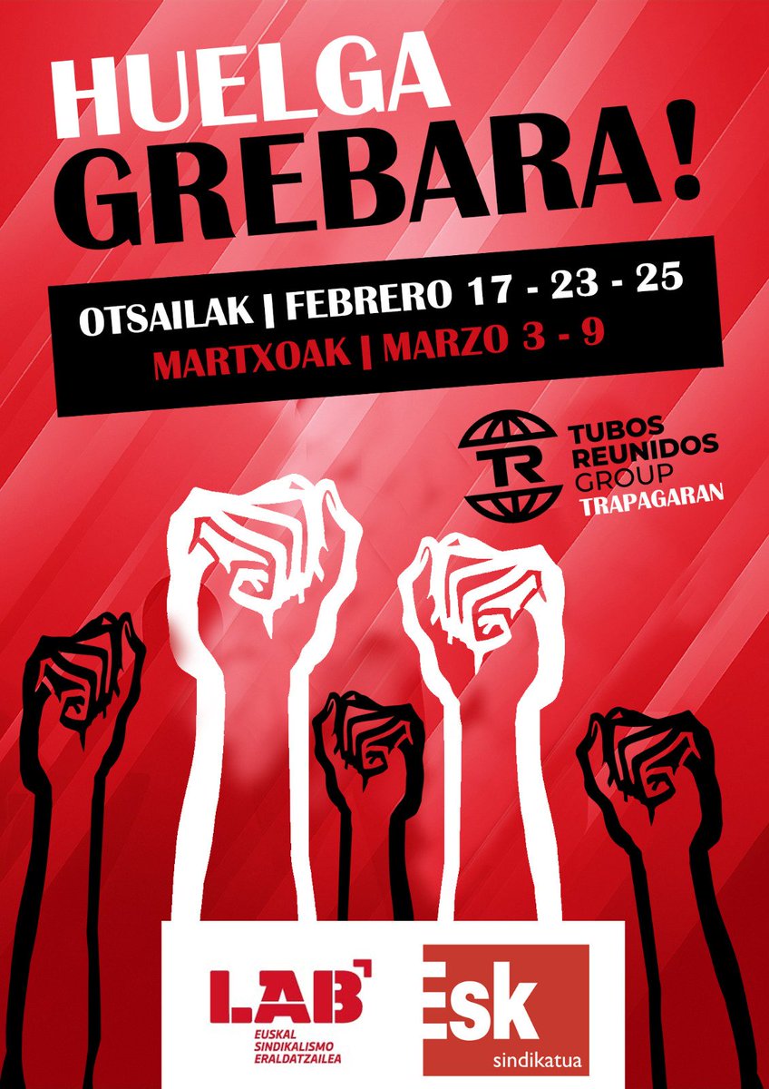 LEzkerraldea's tweet image. Kaleratzerik ez!!! 

Grebara!