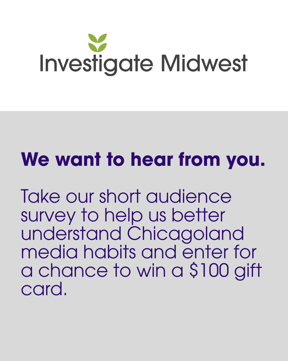 IMidwest's tweet image. Do you live in or around Chicago — and count on Investigate Midwest to report on the truth about agriculture? We want to hear from you! Take our survey: medill.az1.qualtrics.com/jfe/form/SV_eS…

#chicagoland #chicagosurvey #chicagonews #survey