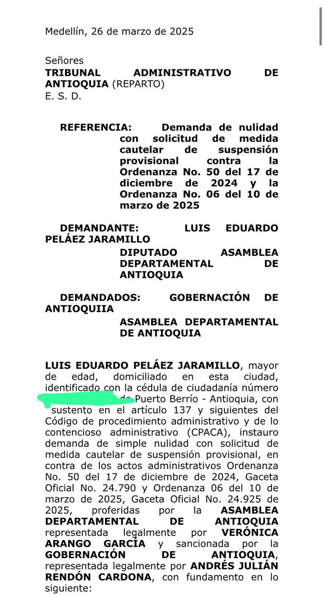 luispelaezj's tweet image. 🇨🇴 Colombia: Si algún candidato del centro democrático propone bajar los impuestos, no les creas, aquí en Antioquía el gobernador @AndresJRendonC del Centro Democratico creó un nuevo impuesto departamental y por 3 años en contra de la comunidad y los empresarios. Ojo !!