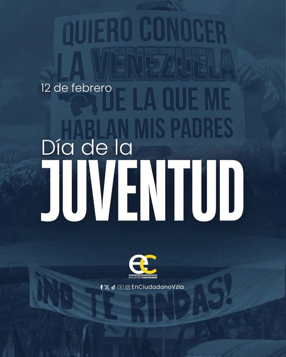 12 de febrero, conmemoramos el Día Nacional de la Juventud en Venezuela, una fecha que recuerda la Batalla de La Victoria de 1814, cuando jóvenes estudiantes y seminaristas, convocados por José Félix Ribas, ofrecieron su valor y su vida por la libertad e independencia del país.