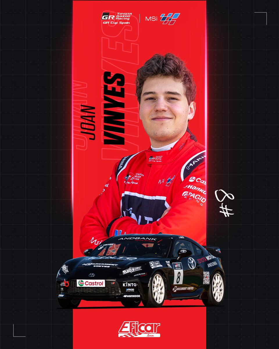 🚨 Joan Vinyes Jr , piloto confirmado para la GR Cup Spain 2026 🚨

👋🏻¡Bienvenido, Joan! 

#grcupspain #msispain #tgrspain #gr86