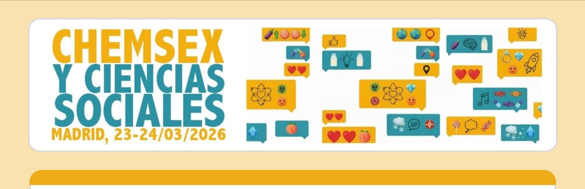 BritoCarls's tweet photo. 22-23/03, participaré en este congreso interdisciplinar sobre #ChemSex, en la mesa “Consentimiento y cuidado: violencias, derechos y chemsex”. Abordaré el Chemsex desde los límites del #DerechoPenal, hablaremos del uso de #sustanciasPsicoactivas, el #consentimientoSexual … https://t.co/miAkVHtVaA