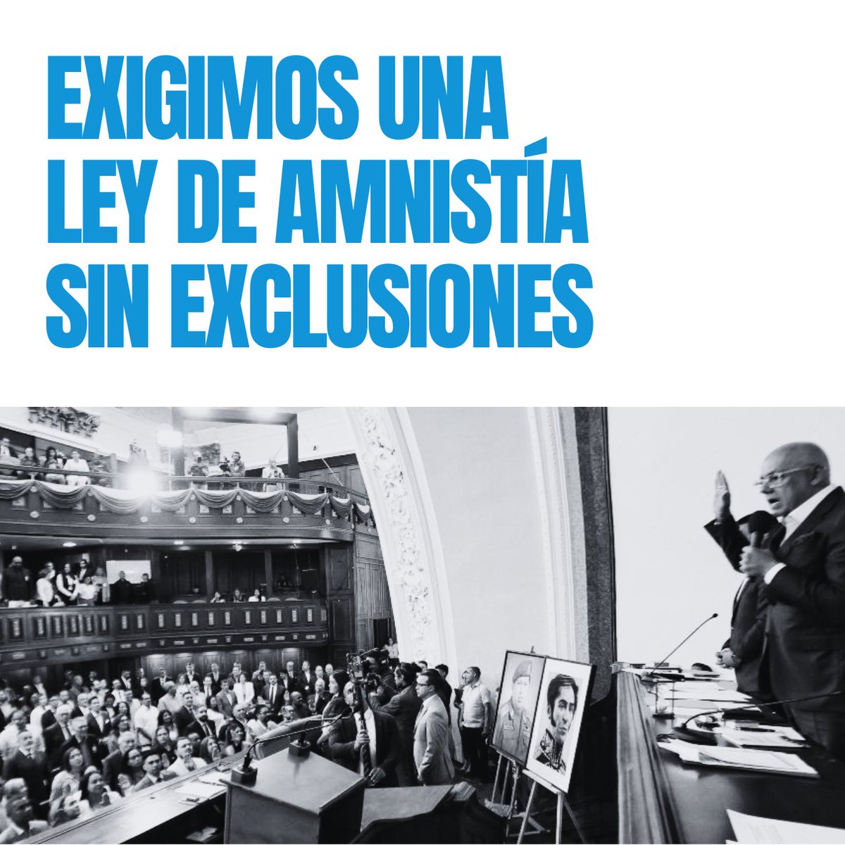 _Provea's tweet photo. ATENCIÓN: Este jueves #12Feb está prevista la segunda discusión de la Ley de Amnistía.

La Asamblea Nacional de Venezuela aún está a tiempo de hacer lo correcto: incluir todos los aportes de las víctimas y la sociedad civil en la propuesta.

Nadie puede quedar por fuera. La Amnistía debe:

Asegurar la restitución de todos los derechos vulnerados, como el trabajo y bienes incautados por motivos políticos.

Definirse por todos los hechos de persecución política desde 1999.

Garantizar libertad plena e inmediata de todas las personas privadas de libertad por motivos políticos.

Incorporar las recomendaciones de la sociedad civil y de las víctimas.

Respetar el derecho a la verdad, la justicia y la reparación.

Que esta sea una oportunidad real por la libertad, la memoria y la justicia en el país.