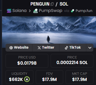 Olking07's tweet photo. Fear in the timeline on $PENGUIN is off the charts.

That's exactly when the real ones load up heavy. Max fear = Max gains. If it doesn't 10x-100x from here, memecoins are broken

See you at the top https://t.co/ADQIlxEY4R