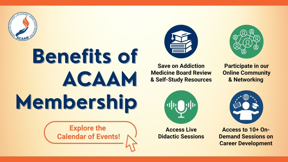 American College of Academic Addiction Medicine tweet media