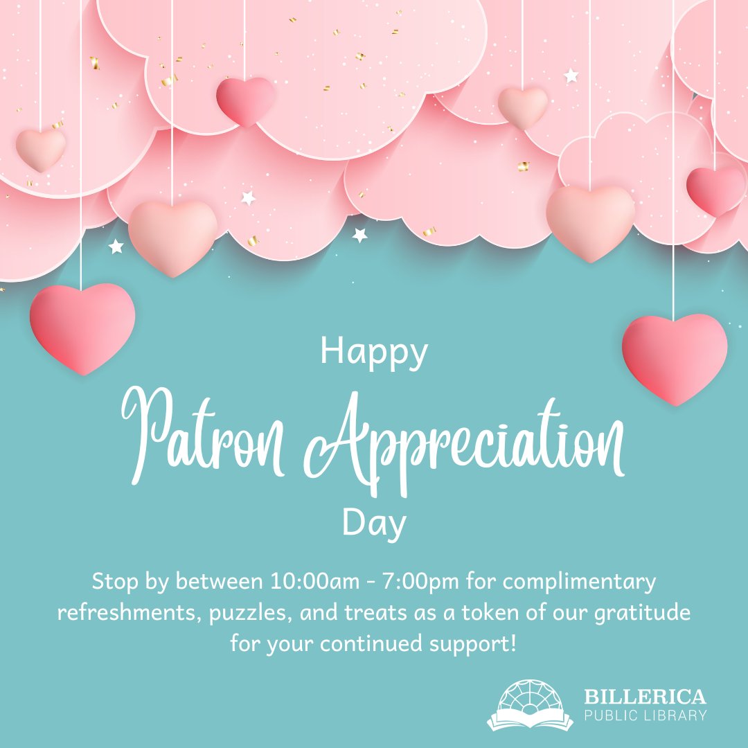 Happy Patron Appreciation Day! 🎉🌟💖

Enjoy complimentary refreshments, puzzles (generously donated by eeBoo), and treats as a token of our gratitude for your continued support!