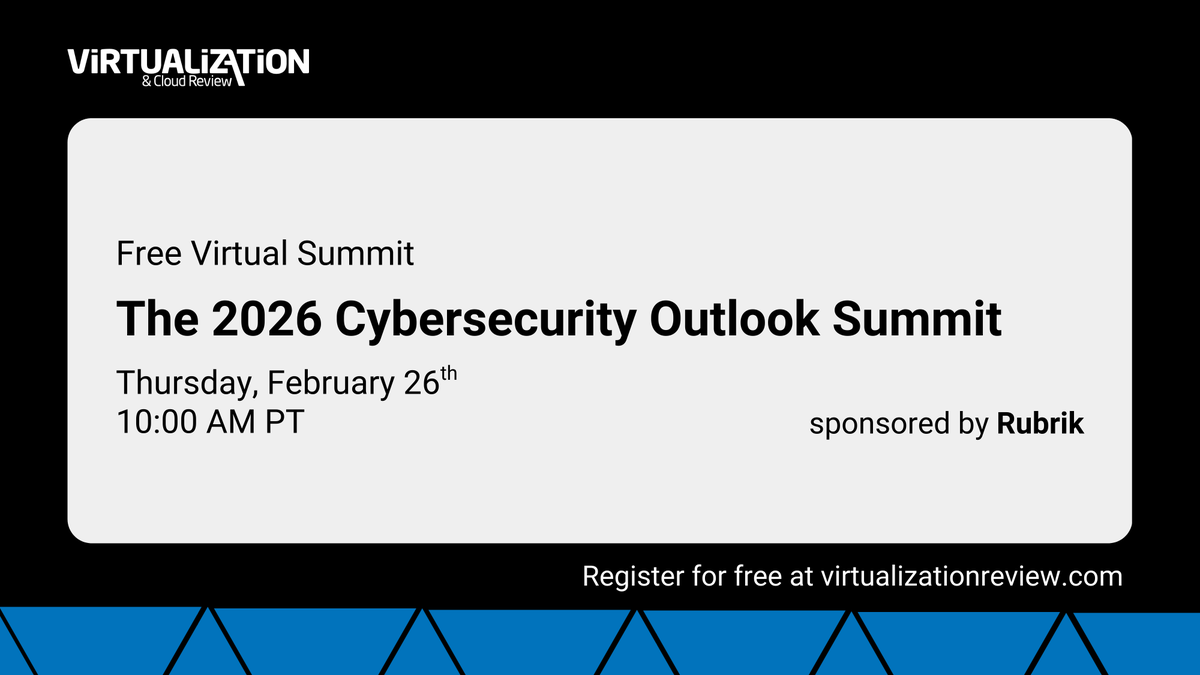 The 2026 threat landscape will reward speed, visibility, and resilience.

Join us and sponsor <a href="/rubrikInc/">Rubrik</a> on Feb. 26 for this virtual summit on attacker evolution and smart strategies to improve detection, response, and recovery.

Register: virtualizationreview.com/webcasts/2026/…

#Cybersecurity