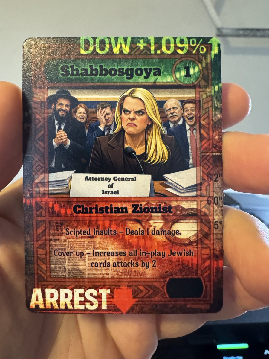 We’re giving away this 1/3 Legendary “Shabbosgoya” card. 

All you have to do to enter the giveaway is repost this post and comment

The winner will be announced on Sunday at noon EST.