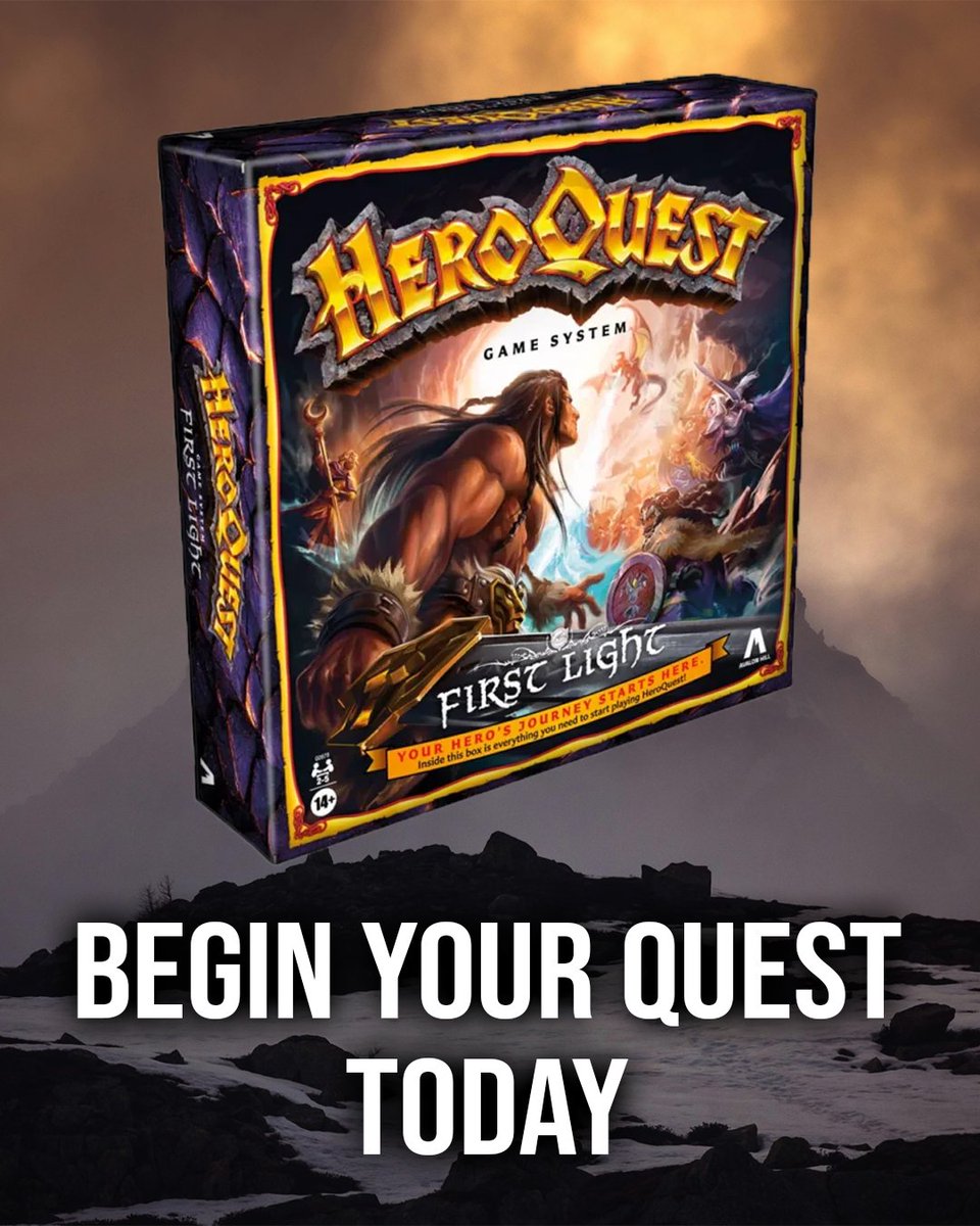 MiniMartTalk's tweet image. HeroQuest: First Light is your first step into the wonderful world of HeroQuest! Pick one of four heroes or the Dungeon Master behind the scenes and watch as the epic story unfolds!
Enter the dungeon today: ow.ly/Nw2H50Yemkf
#HeroQuest #BoardGame #FirstLight #NewArrival