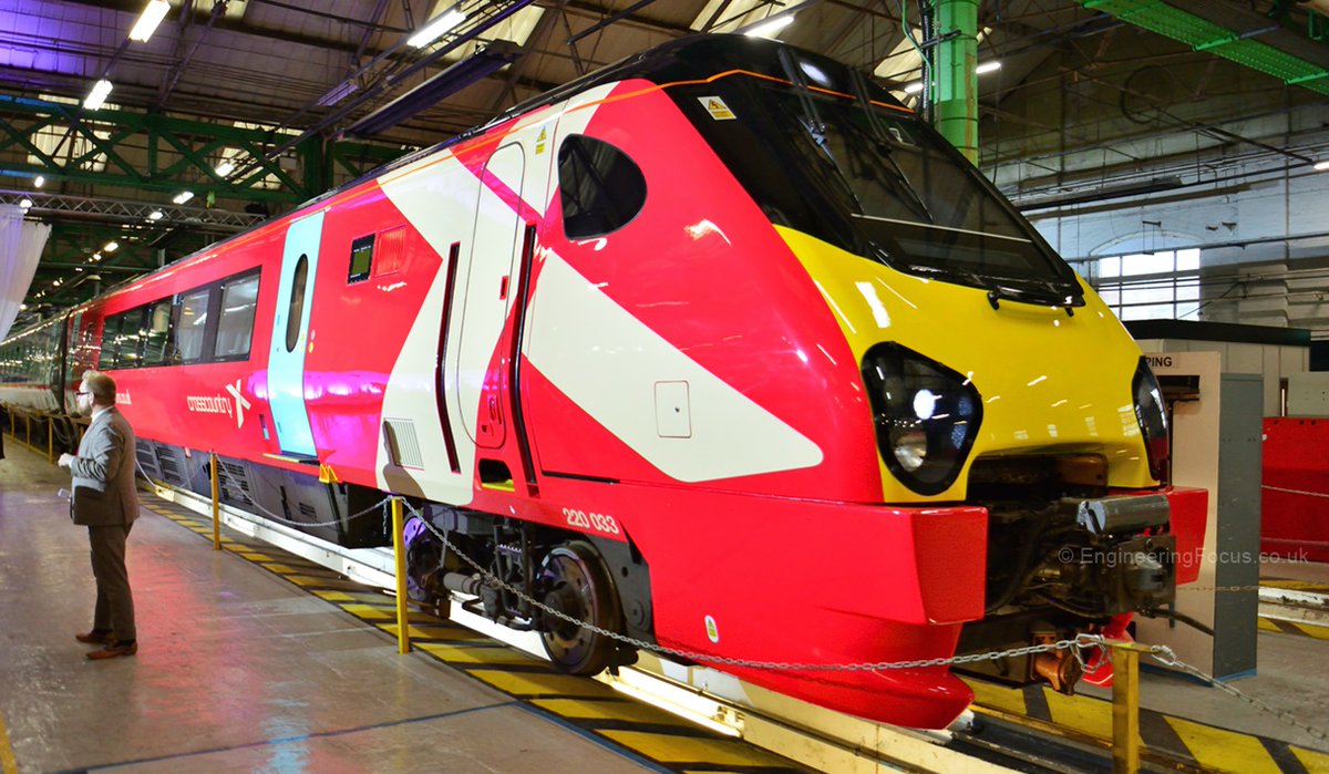 EngFocus's tweet image. 🚨 Latest Video 🚨 Taking a look onboard the recently refurbished CrossCountry Class 220, also includes a brief history of the Class 220 and 221 Super Voyager.
▶️ youtu.be/vp3yVGYY2po ◀️
#CrossCountry #Alstom #Class220