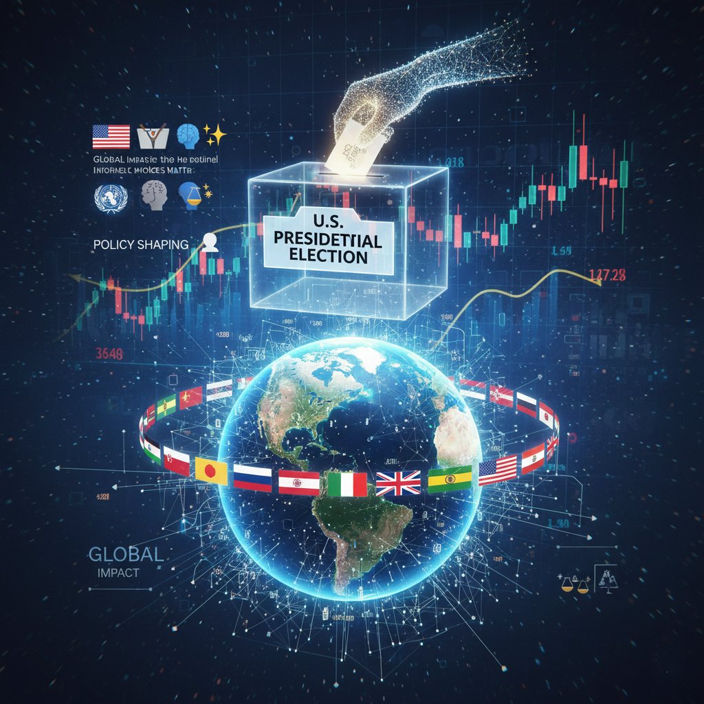 SRVlog2025's tweet image. Here you go, styled with IQ/vibes emojis 🧠✨
🇺🇸🗳️ The U.S. presidential election isn’t just national — it’s global.
🧠⚖️ Every vote shapes policy, power, a world’s largest economy.
🌍📊 The imp relations.
💡 Democracy in action is always a reminder that informed choices matter.