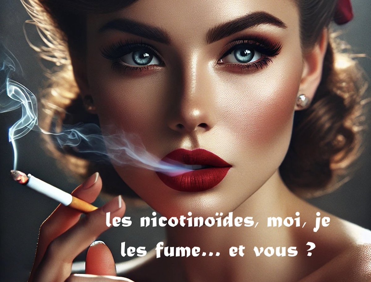 Rappel aux fumeurs :  

👉 nicotine, néonicotinoïde : même mode d'action sur les récepteurs nerveux 

👉 1 cigarette = 1 à 2 mg de nicotine absorbée

👉 pour absorber la même quantité d'acétamipride dans des noisettes "bien chargées" (limite LMR), il faut en manger 14 à 28 kg
