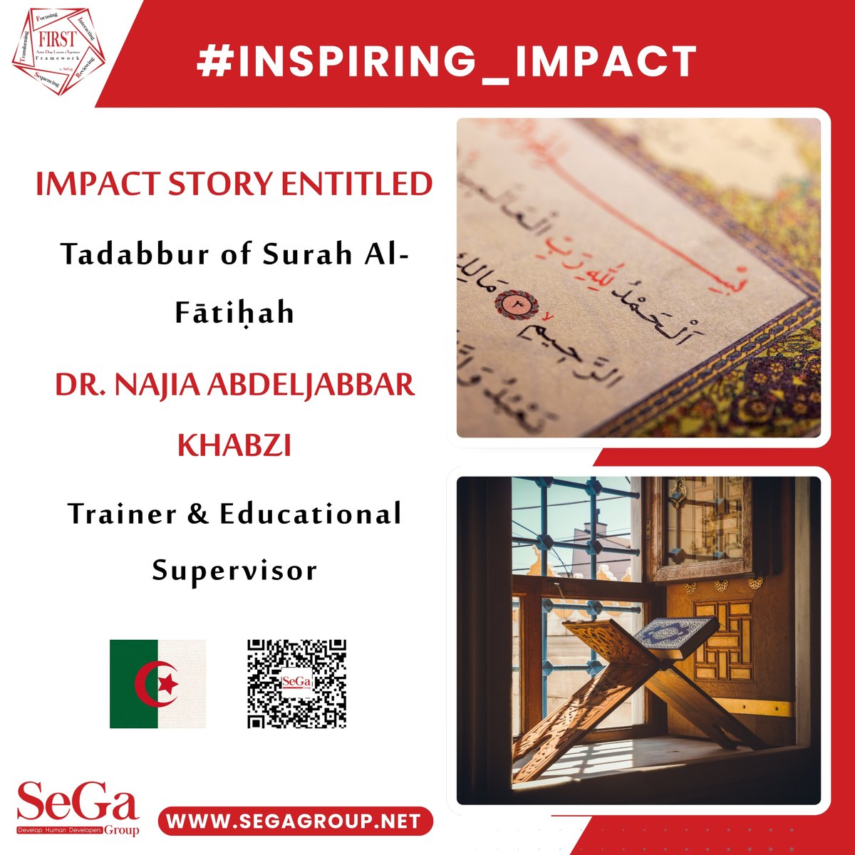 Dr. Najia’s learning session was not an ordinary Tafsīr session; it was an emotional and contemplative Learner eXperience ✨

segagroup.net/dr-najia-abdel… 

#Inspiring_Impact
#Learner_eXperience
#Active_Deep_Learner_eXperience
#FIRST_ADLX_Framework