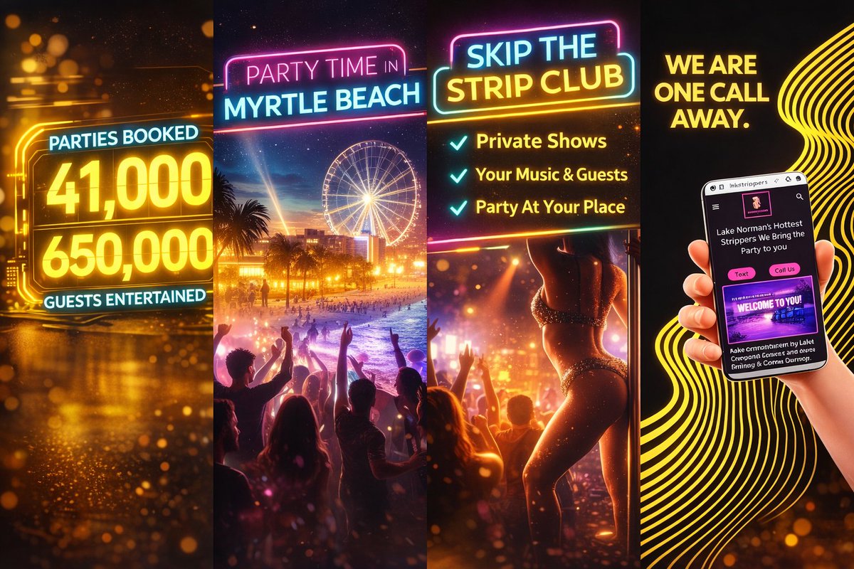 WildThingzMB's tweet photo. Myrtle Beach weekends hit different 🔥
Private entertainment. Your music. Your crew.
Perfect for bachelor parties, birthdays, and beach house weekends.

📍 Serving Myrtle Beach, North Myrtle Beach &amp; Surfside
📞 Book early — weekends fill fast  #myrtlebeachstrippers#bachelorparty https://t.co/rCV2tLk8Y7