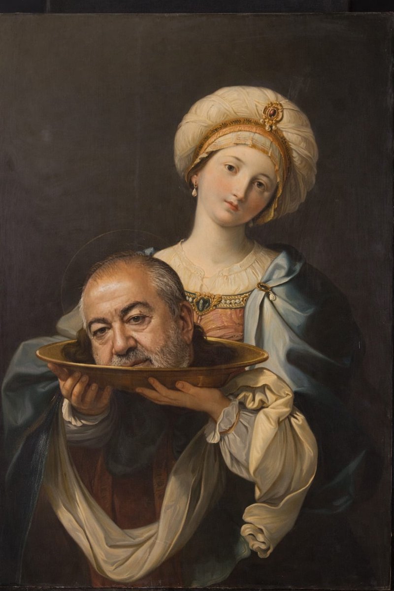 Con la cabeza de los dirigentes. Óleo sobre tela.