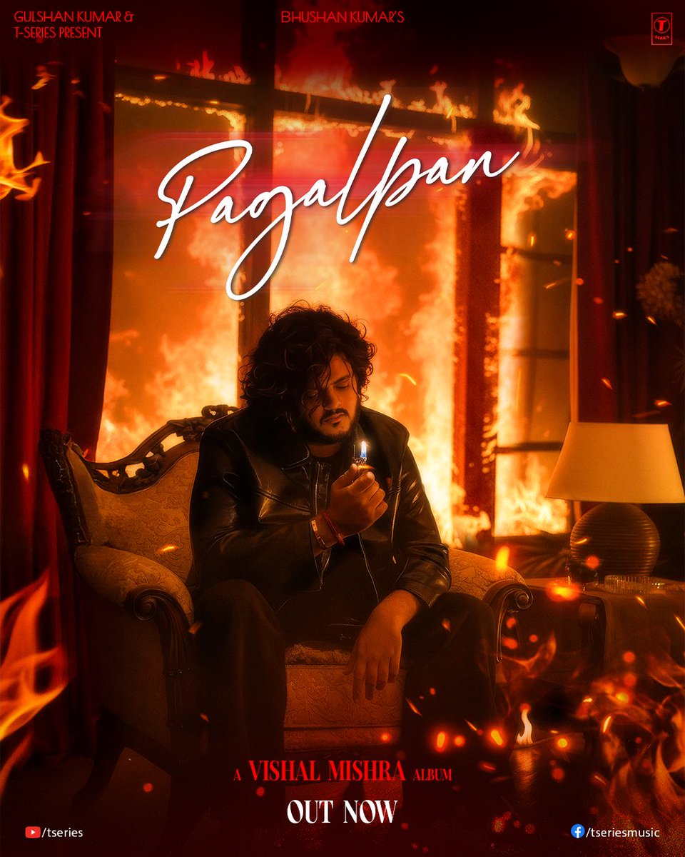 TSeries's tweet image. The journey of love, acceptance, admiration and salvation is now yours🔥
#Pagalpan Album Out Now!

hypeddit.com/vishalmishra/p…

#tseries @TSeries #BhushanKumar @VishalMMishra