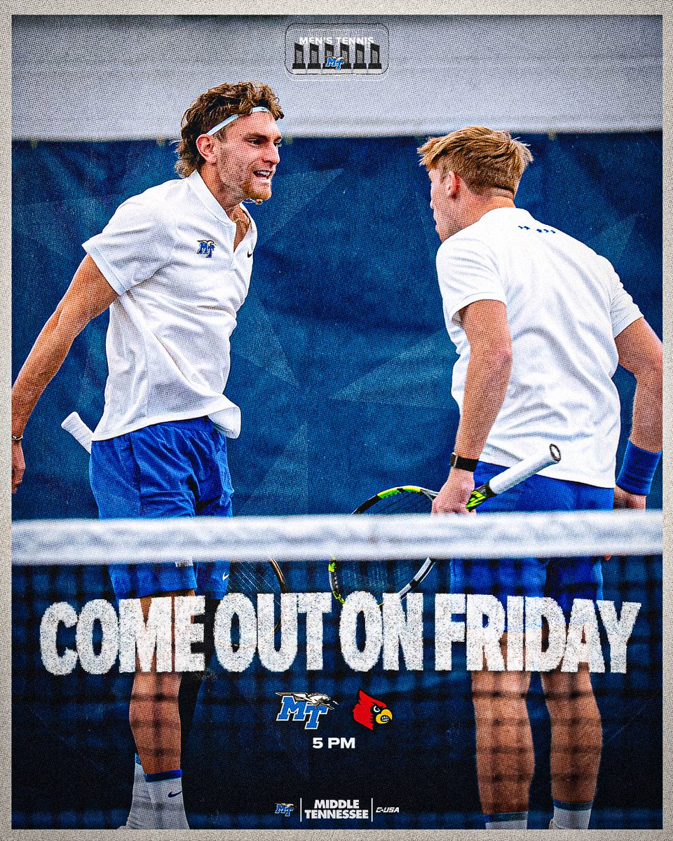 CoachJimmyB's tweet photo. Tomorrow, Friday, February 13th at 5pm indoors at ATC 🎾 ⚡️ vs Louisville Cardinals!  🆓 admission, 🆓 Koozies, 🥘 🛻, Cedar Glade 🍻, Veteran appreciation and great competition!  See you at the courts! #packtheatc #communitysupport https://t.co/engF4jp1em