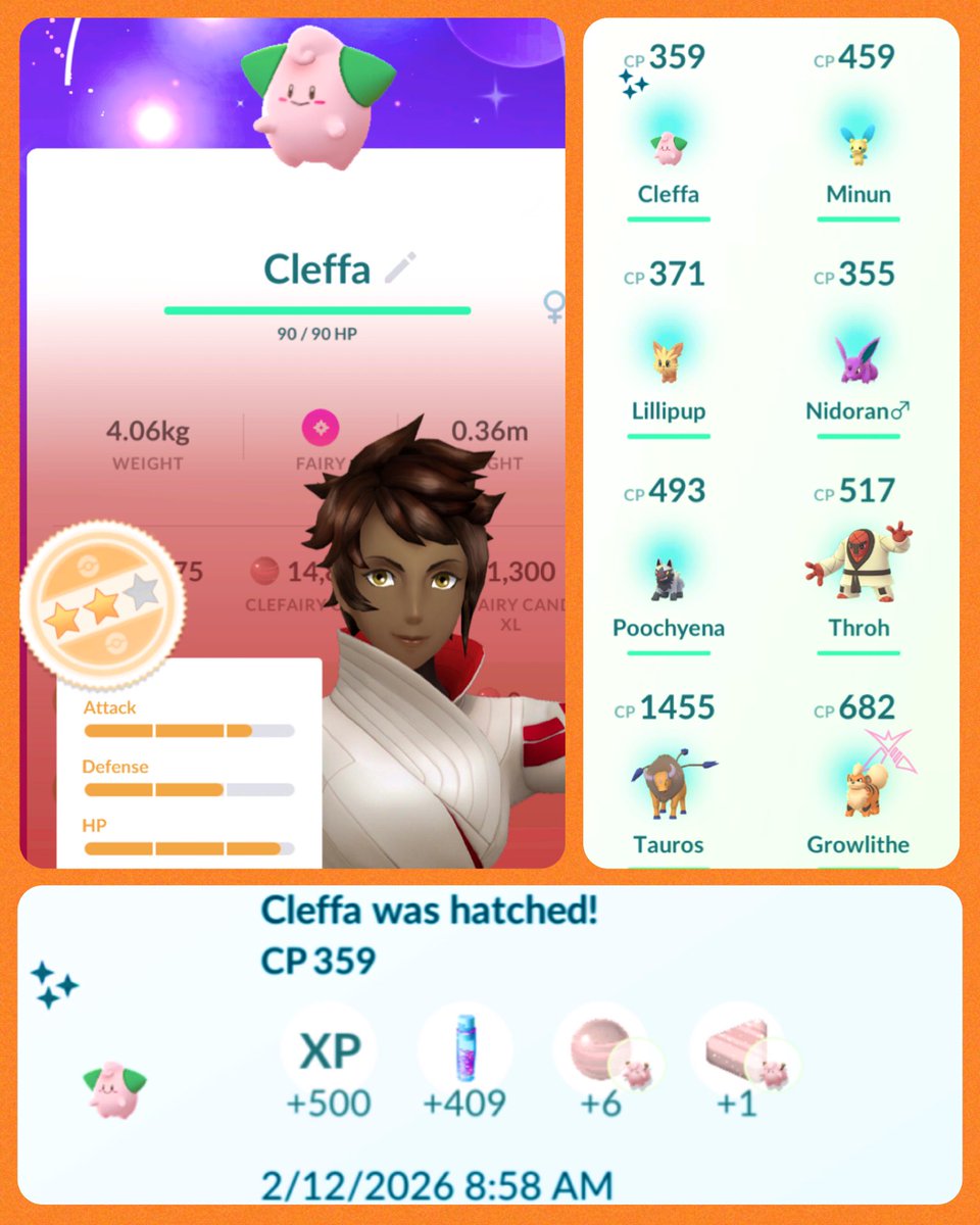 KamikeoPoGo's tweet photo. 🚨SHINY HATCH🚨
✨🥚#ShinyCLEFFA🥚✨
✨🍀”SHINY!”🍀✨
... 👊🏾🐻 GRIND!
#ShinyGameIsStrong #OnlyMatterOfTime #CLEFFA #ShinyPokemon #ShinyHunter #PokemonGo https://t.co/z41dSy6JBp