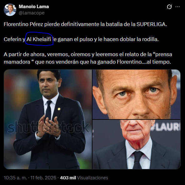 Eienty_DTP's tweet photo. @RealSeasonNT1 Este me dio mucha risa, resulta que el propio Al Khelaifi es quien lo anda diciendo a cada rato 😂 https://t.co/dsBcyZHKUa