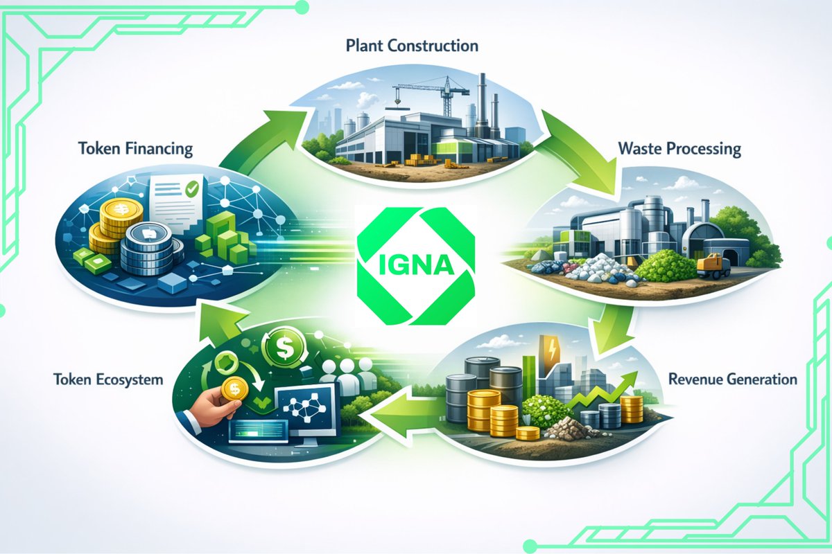 Can a token create real-world impact? 🌏
IGNA connects blockchain financing with industrial pyrolysis plants that convert plastic waste into secondary raw materials.
✔ Real industrial infrastructure
 ✔ Transparent blockchain processes
 ✔ Revenue feeding back into the ecosystem