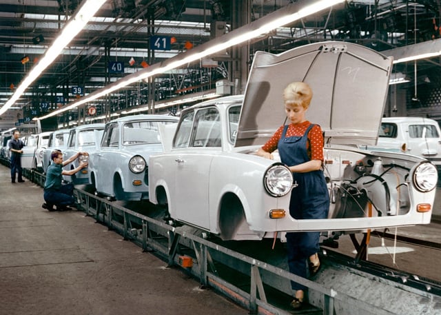 Trabant car factory
Zwickau, East Germany
c. 1960's