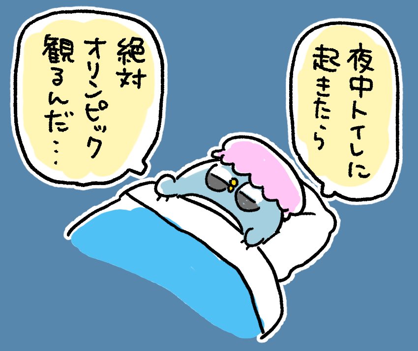 毎晩決意を更新し、朝まで爆睡 