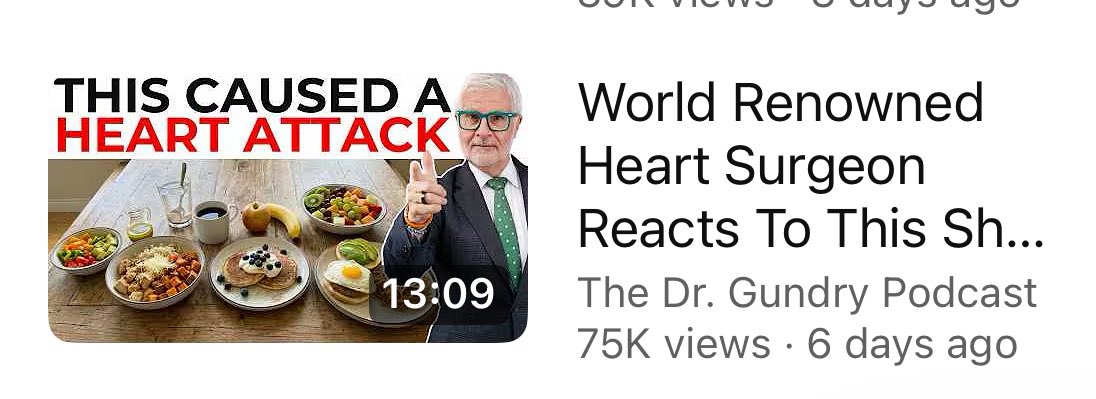 DrGundry's tweet image. What “healthy” things not to eat for heart health….#debunking youtu.be/yI8El-tgo1M?si…